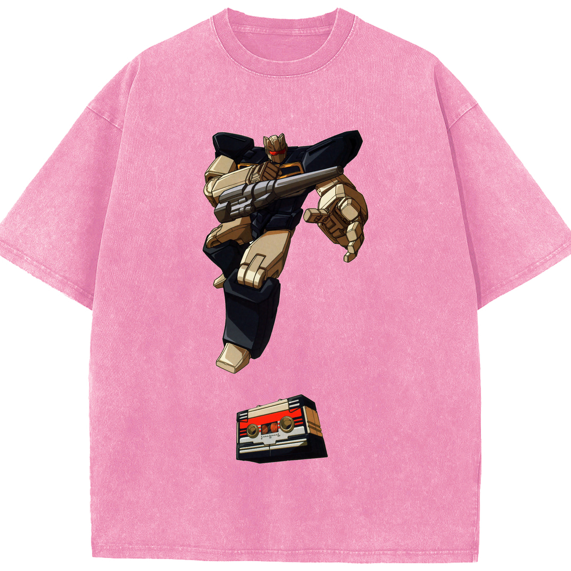 （画像用）  綿100% ヴィンテージ風 半袖Tシャツ（フロントプリント）